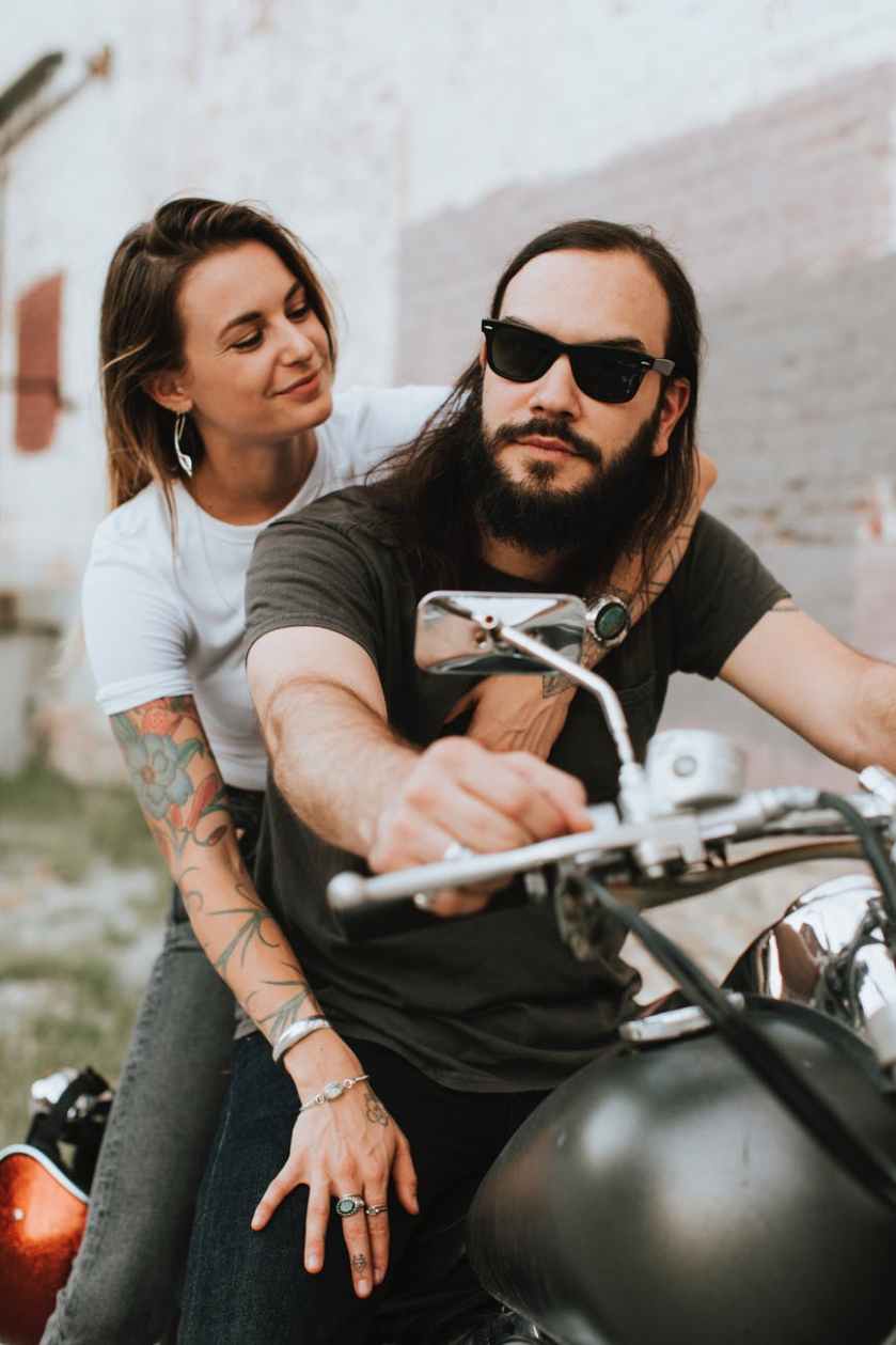 photo of people riding motorcycle